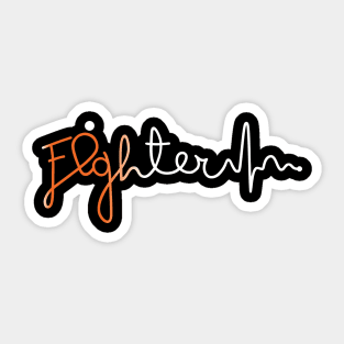 Fighter- Leukemia Cancer Gifts Leukemia Cancer Awareness Sticker